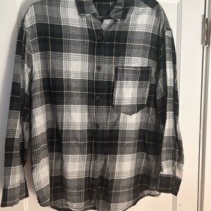 Wild Fable Black and White Checkered Shirt